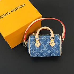 Louis Vuitton LV Mini Denim Pillow Bag Pendant-3934  