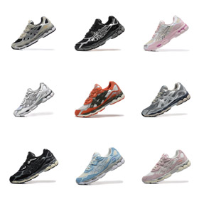 ASiCS GEL-NYC suede mesh shock-absorbing and wear-resistant low-top running shoes-2859  